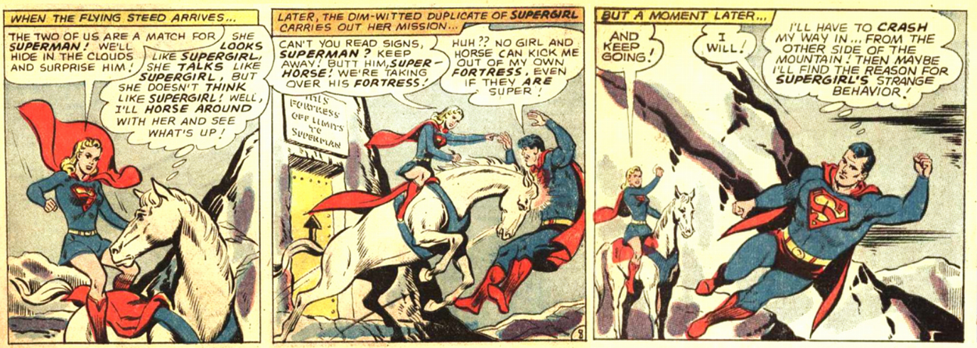 Supergirl bizarro vs Superman